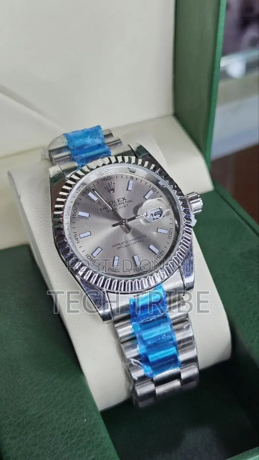 Rolexanalog Quartz Movement Stainless Steel Watch for Him.