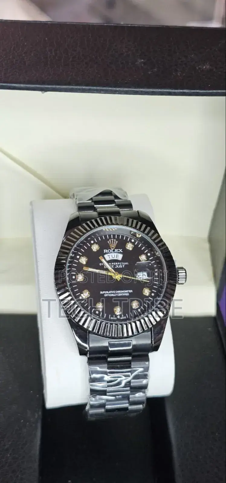 Rolexanalog Quartz Movement Stainless Steel Watch for Him.