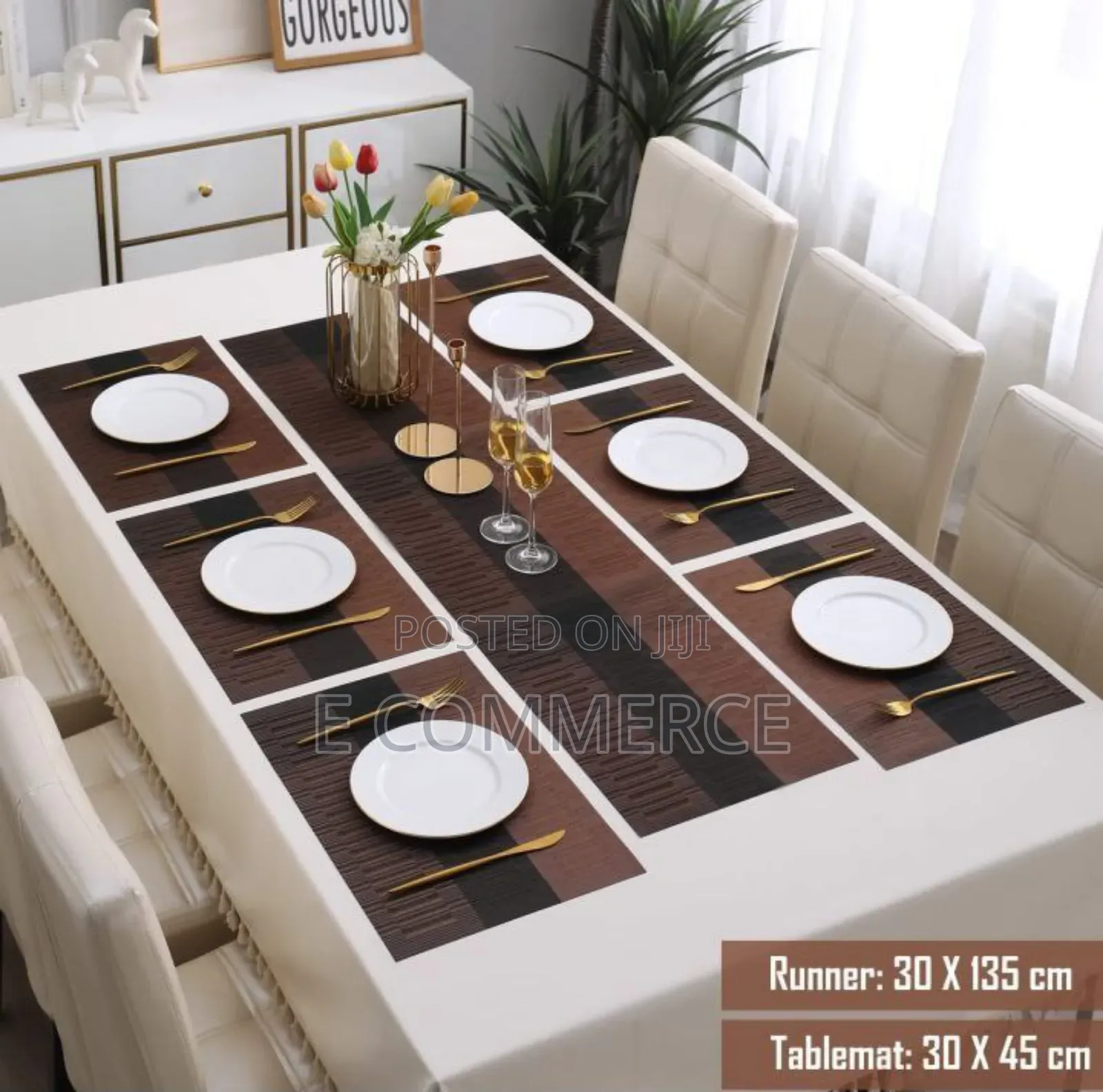 7pcs Table Mat With Runner