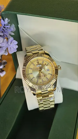Photo - Golden Quartz Rolex Watches for Men