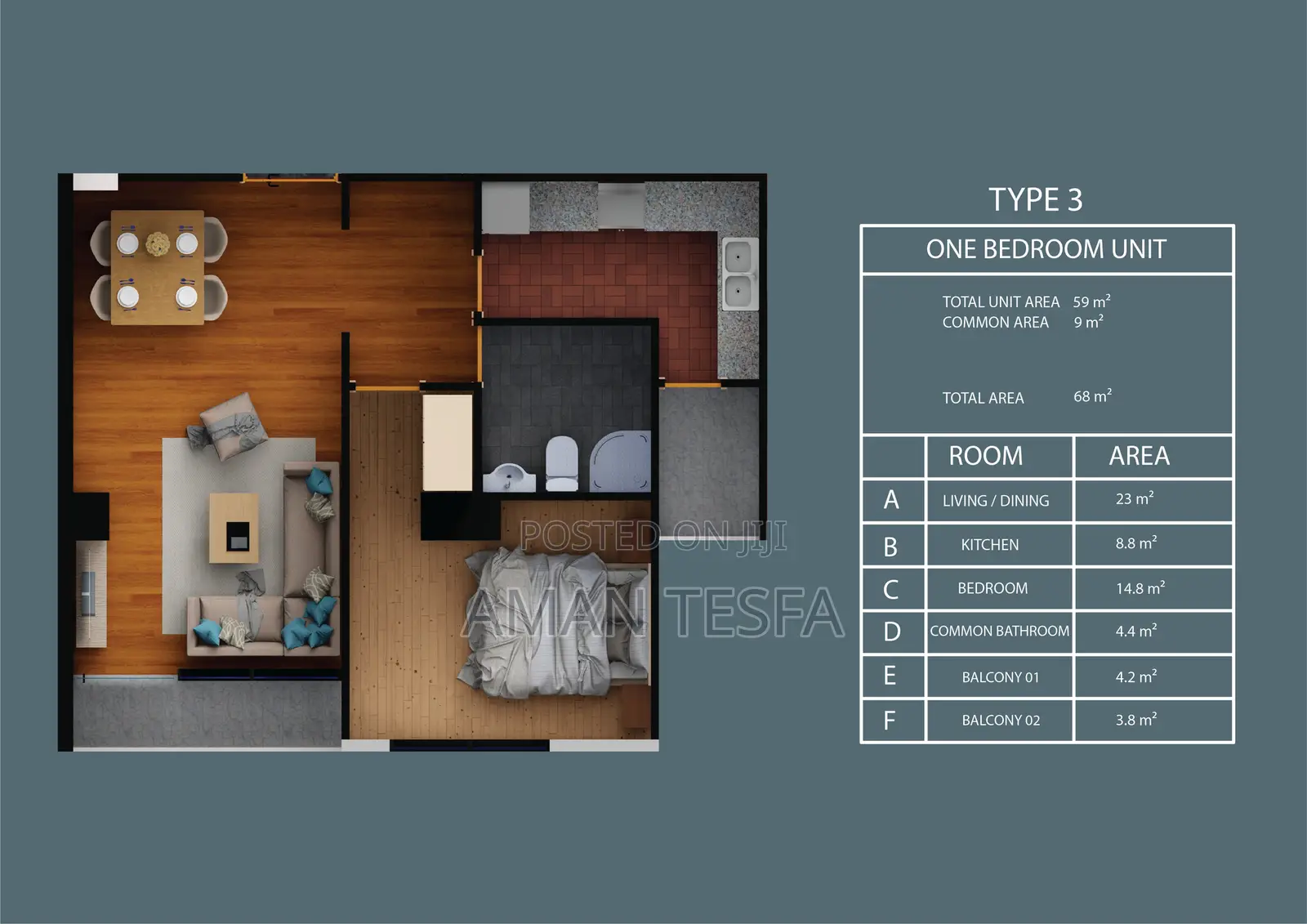 3bdrm Apartment in Visco Real Estate, Bole for sale