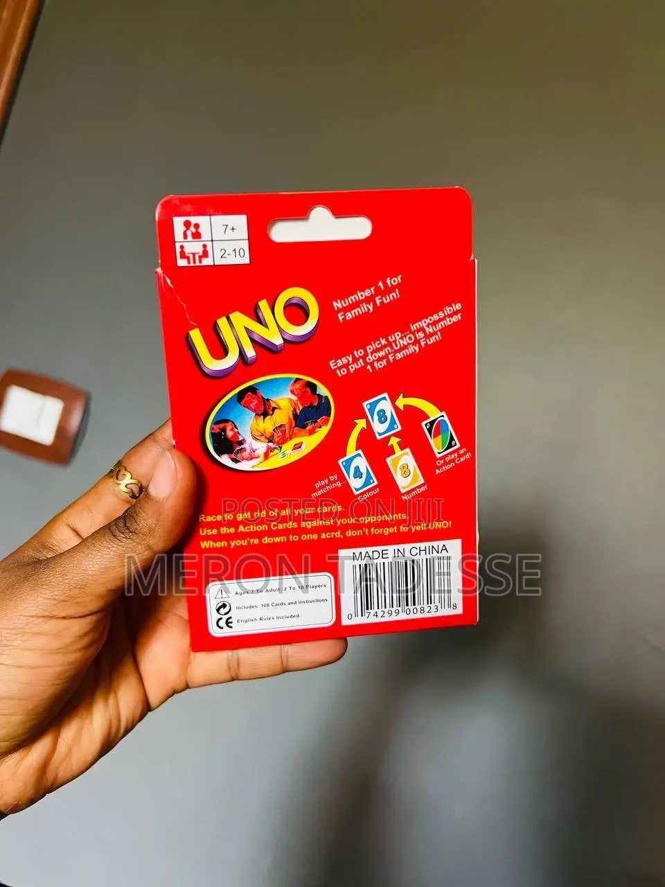 Uno ኡኖ Laminated Card Game Price 2200 Call