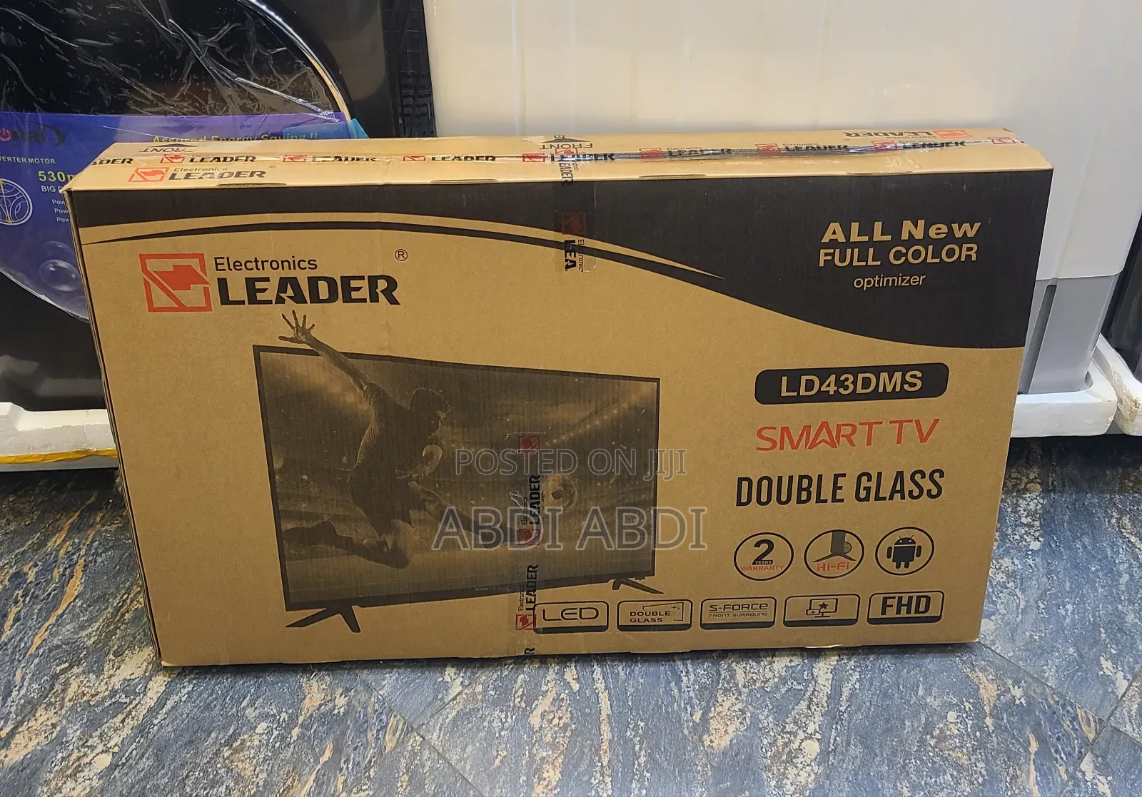Leader Tv 43 Inch Smart Doubel Glass