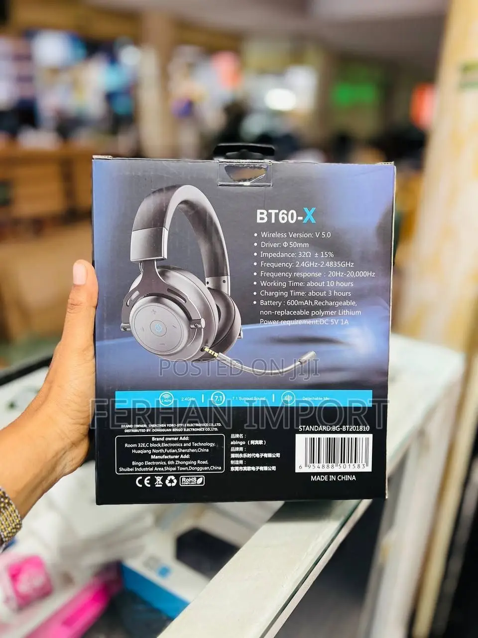 Abingo Bt60 Wireless Gaming Headphone