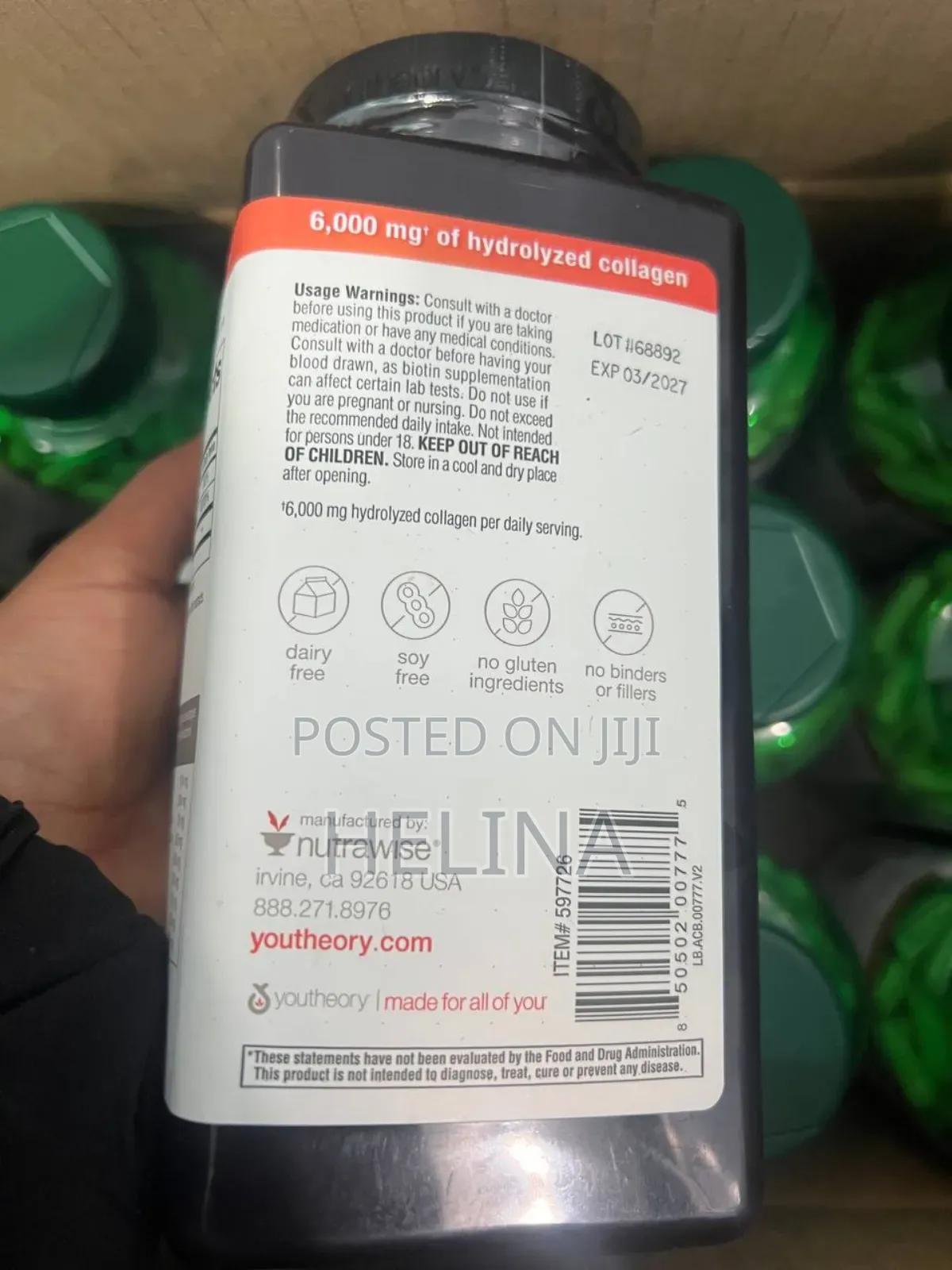 Youtheory Collagen Type 1,2 3 + Biotin: Original From Usa