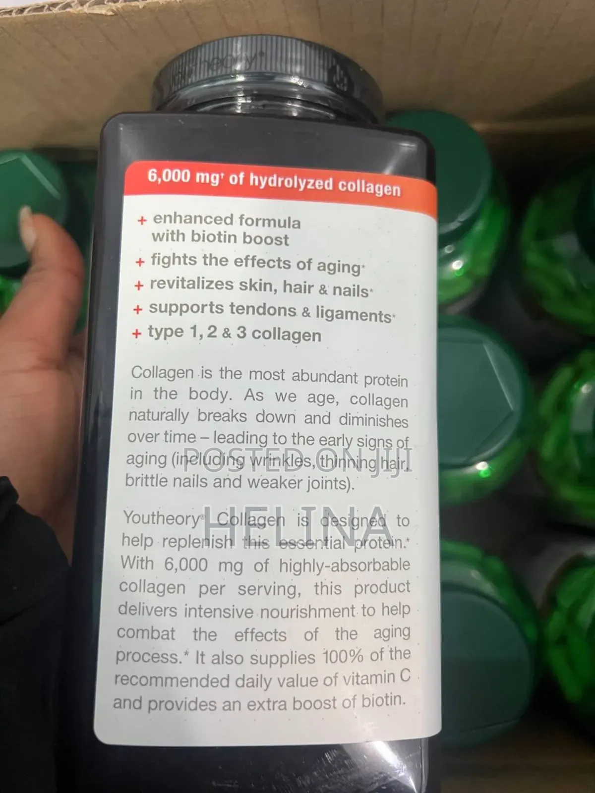 Youtheory Collagen Type 1,2 3 + Biotin: Original From Usa