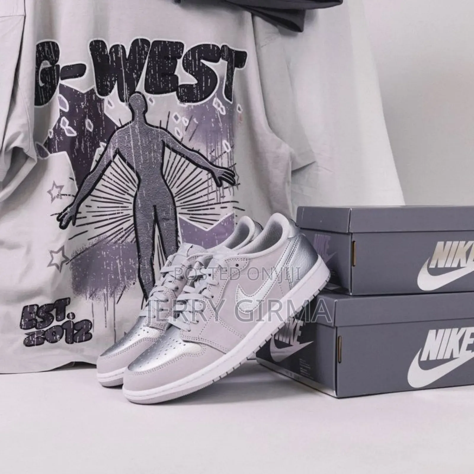 Air Jordan 1 Low Metalic Silver