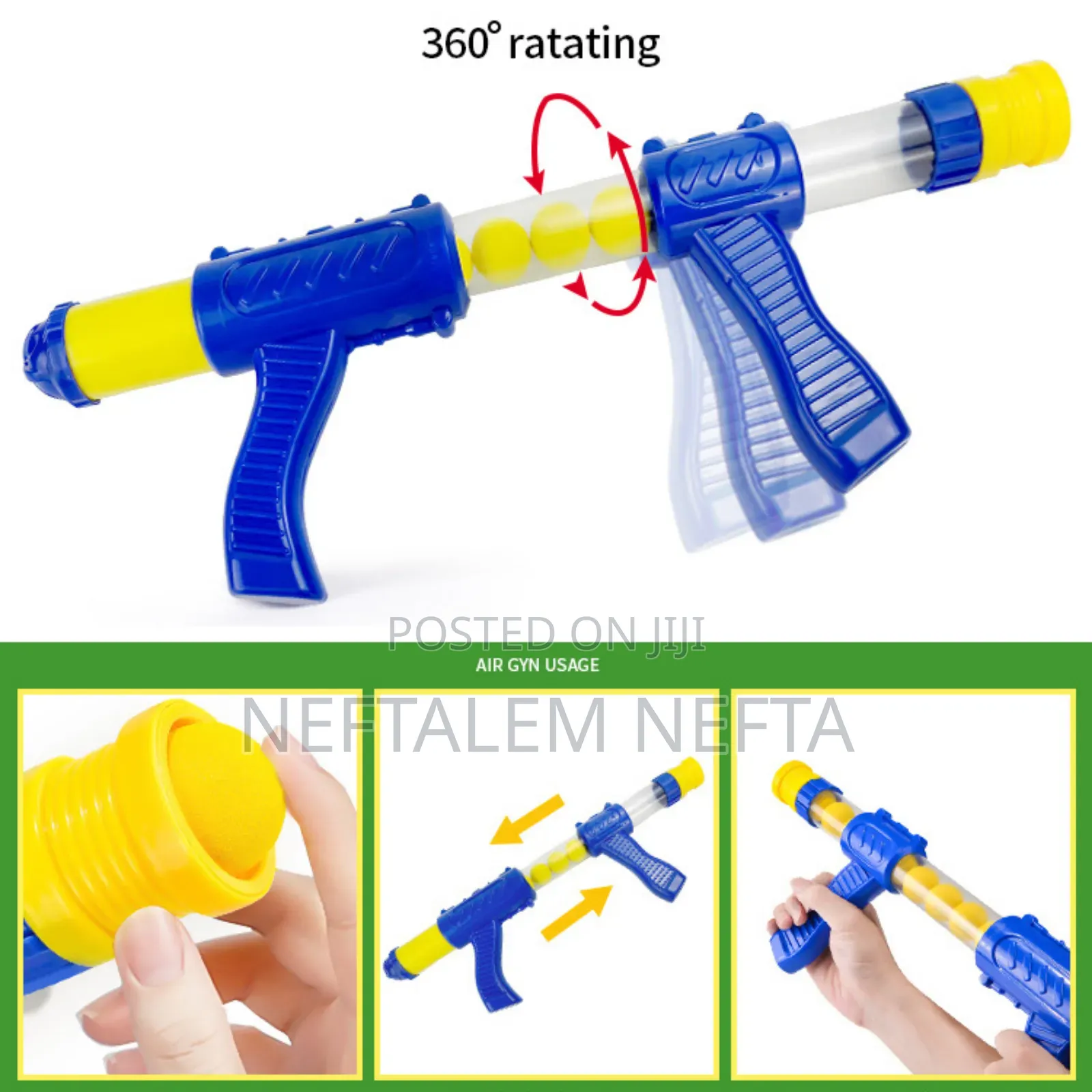 Kids Aerodynamic Soft Bullet Gun