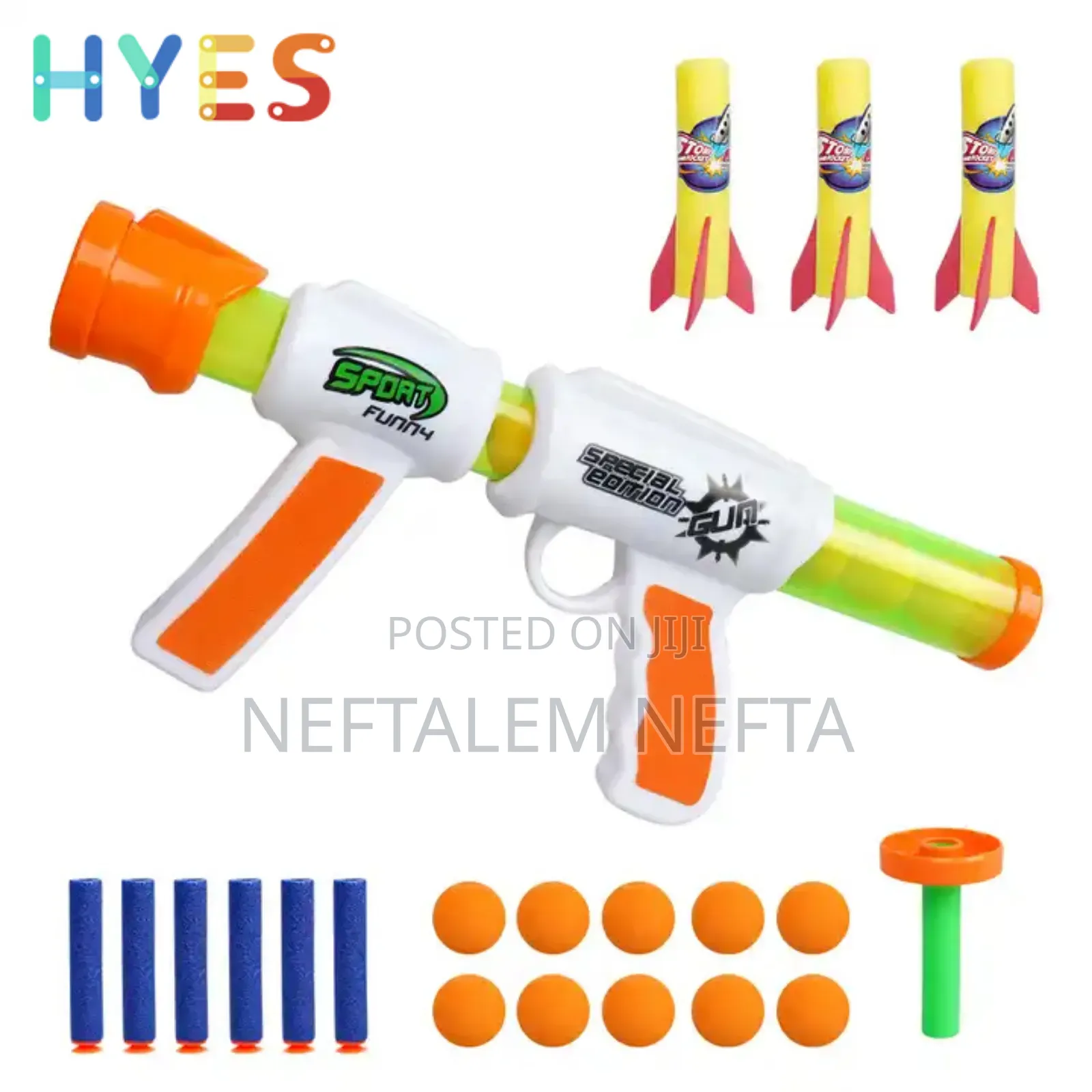 Kids Aerodynamic Soft Bullet Gun