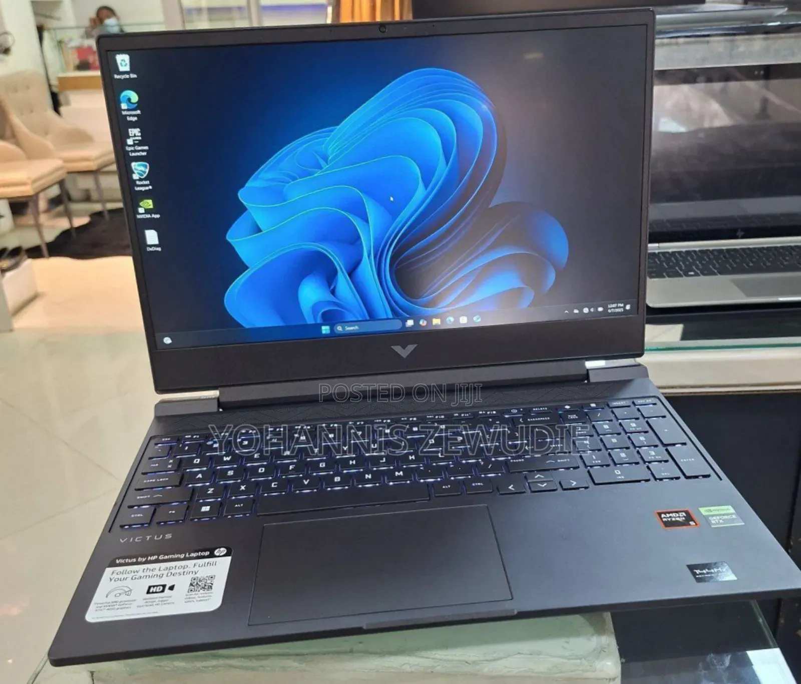 New Laptop HP Victus 15 8GB AMD Ryzen 5 SSD 512GB