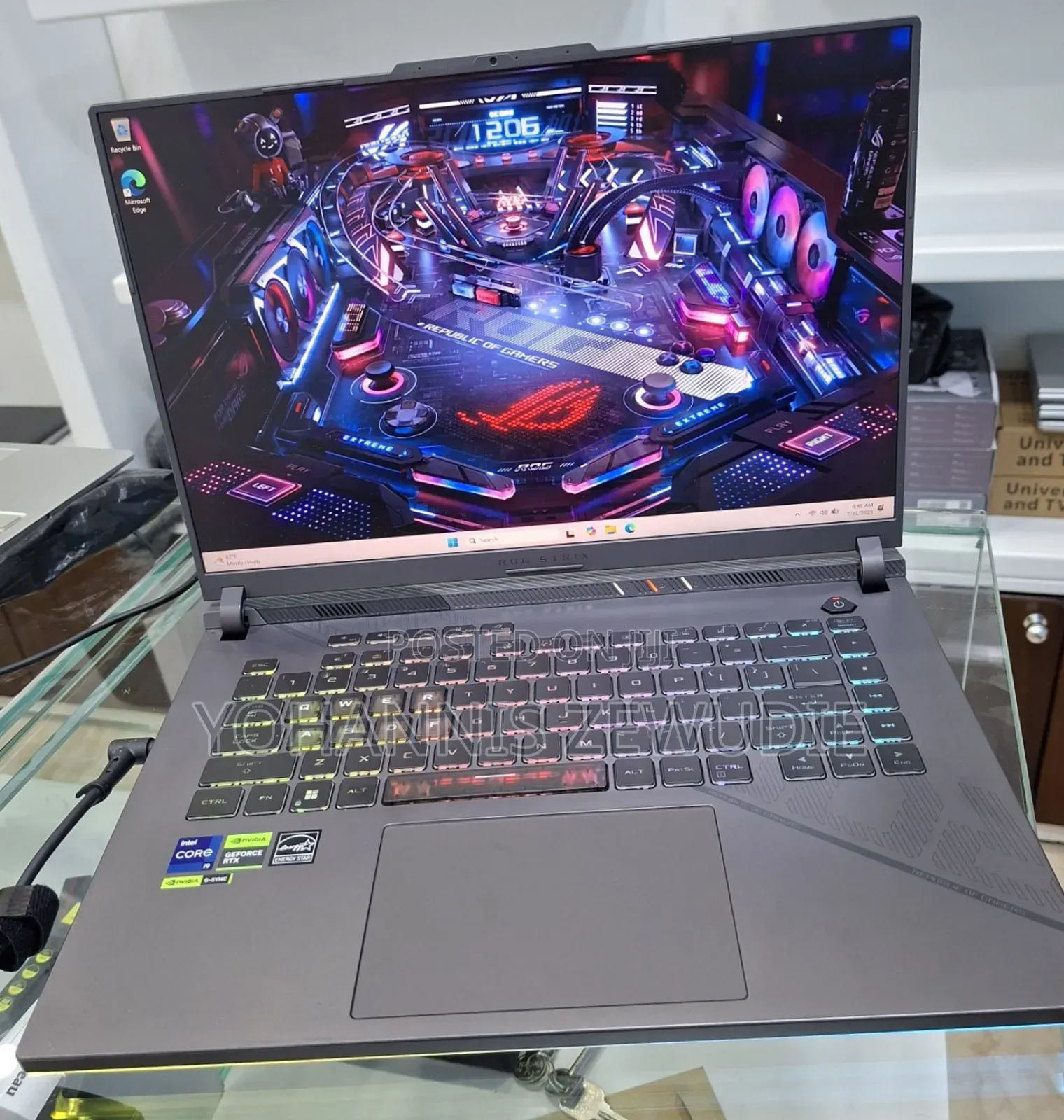 New Laptop Asus ROG Strix G16 G614 32GB Intel Core I9 SSD 1T