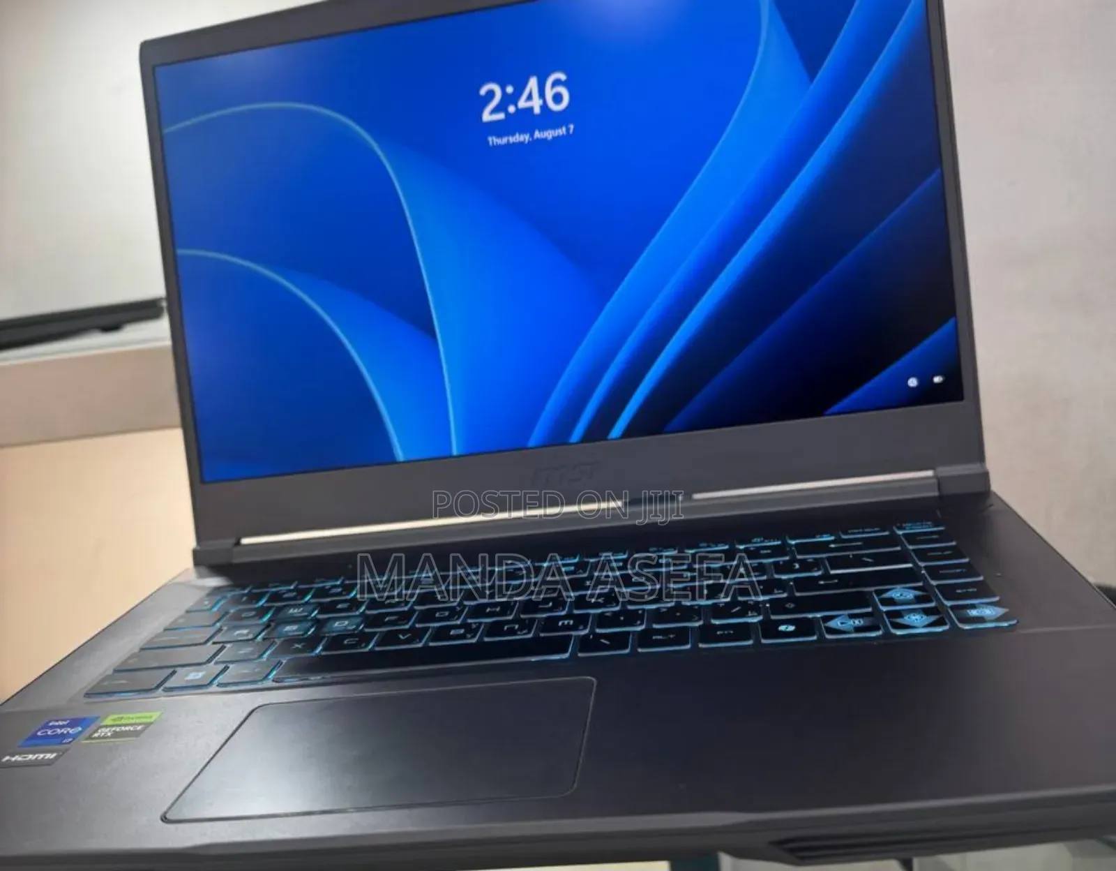 New Laptop MSI 16GB Intel Core I7 SSD 512GB