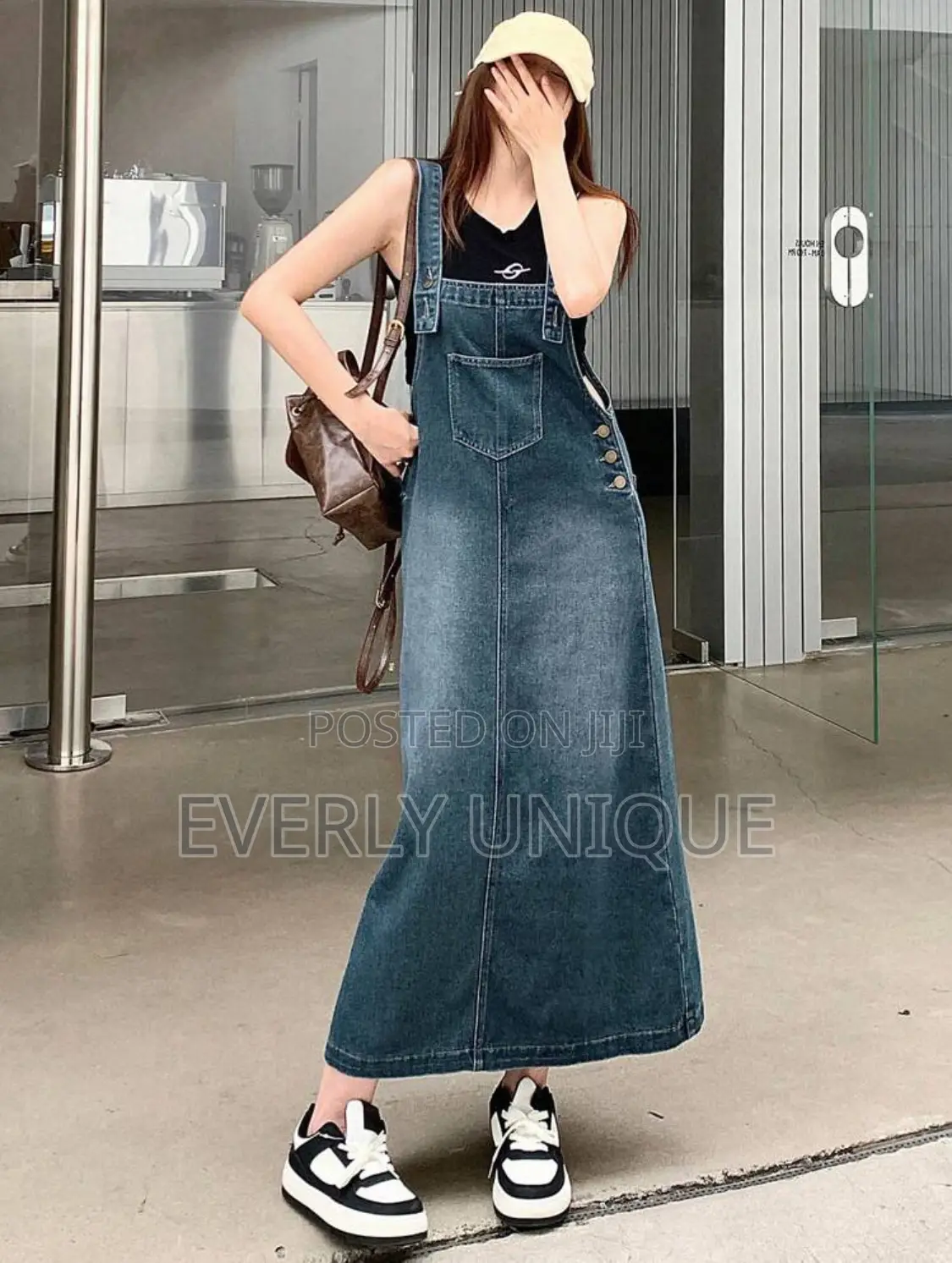 Dazy Women's Simple Denim Dress