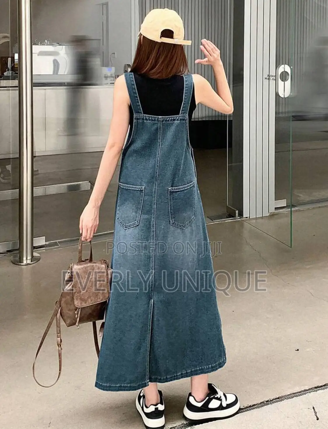 Dazy Women's Simple Denim Dress