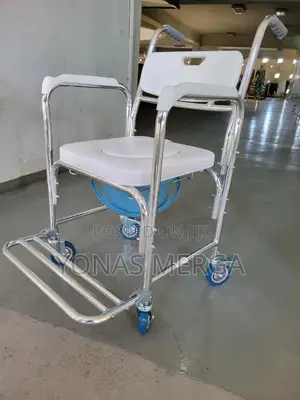 Photo - Toilet Chair=Commode|Good Mobility:The Commode on Bedside