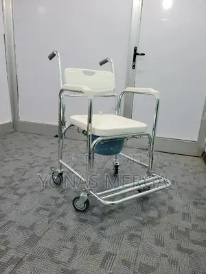 Photo - Toilet/Commode||Wheel Brakes), Toilet Seat Backrest and Seat
