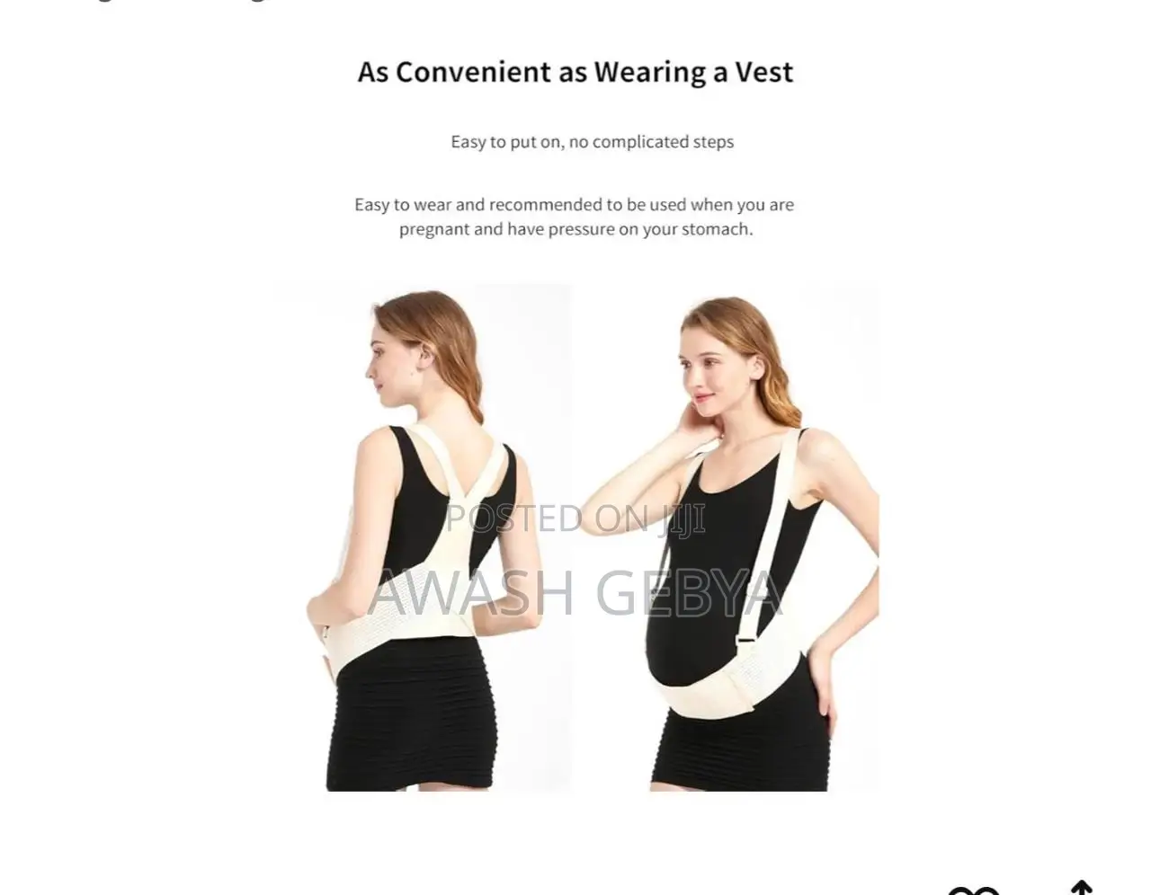 Maternity Belly Belt With Shoulder Strap