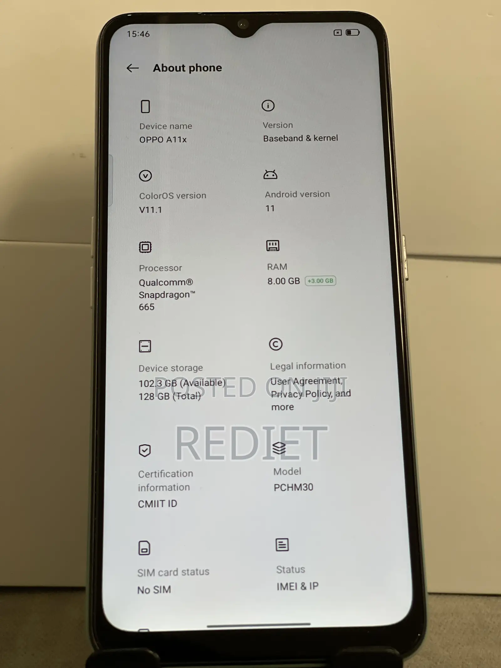 New Oppo A11x 128 GB Blue