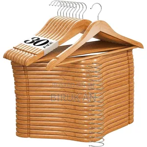 Photo - Premium Wooden Cloth Hangers