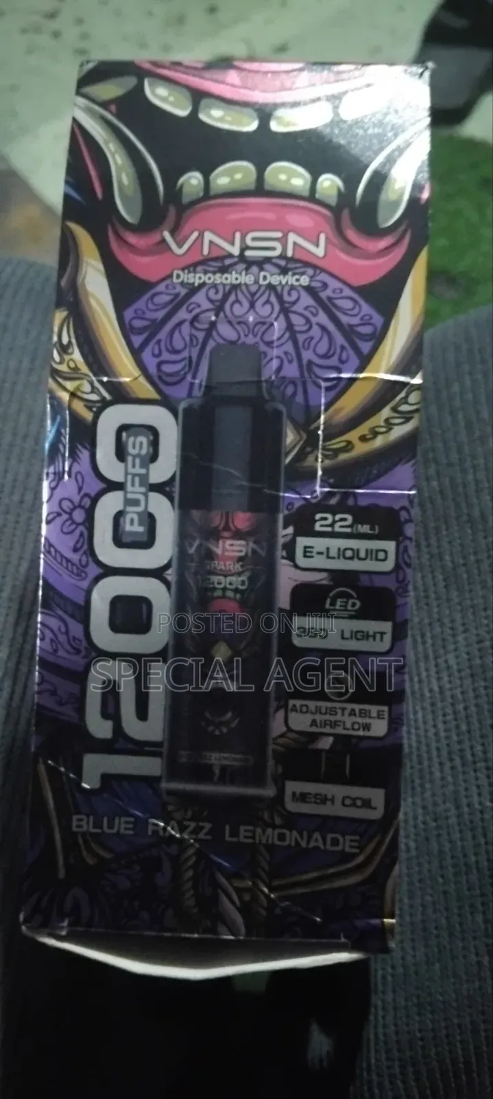 VNSN 12000puff በ Steka 1500×10 Flevor Blue Razz