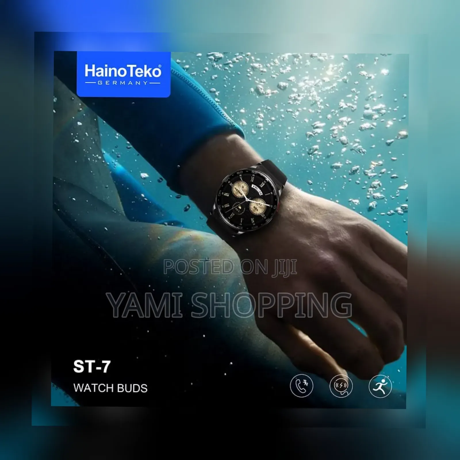 Hainoteko St-7 Smartwatch With Earbuds