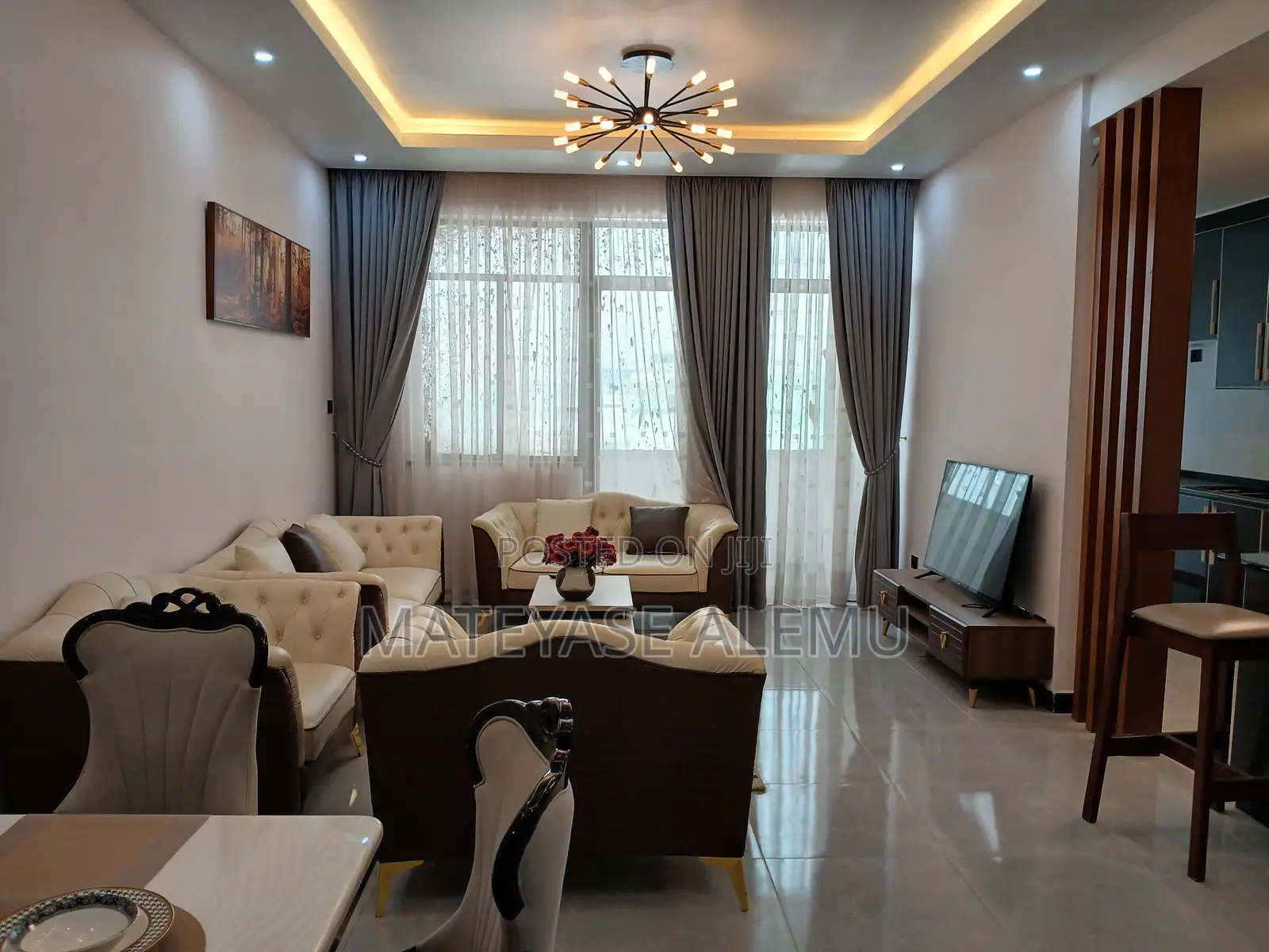 Furnished 3bdrm Apartment in Palm Real Estate, Bole for sale