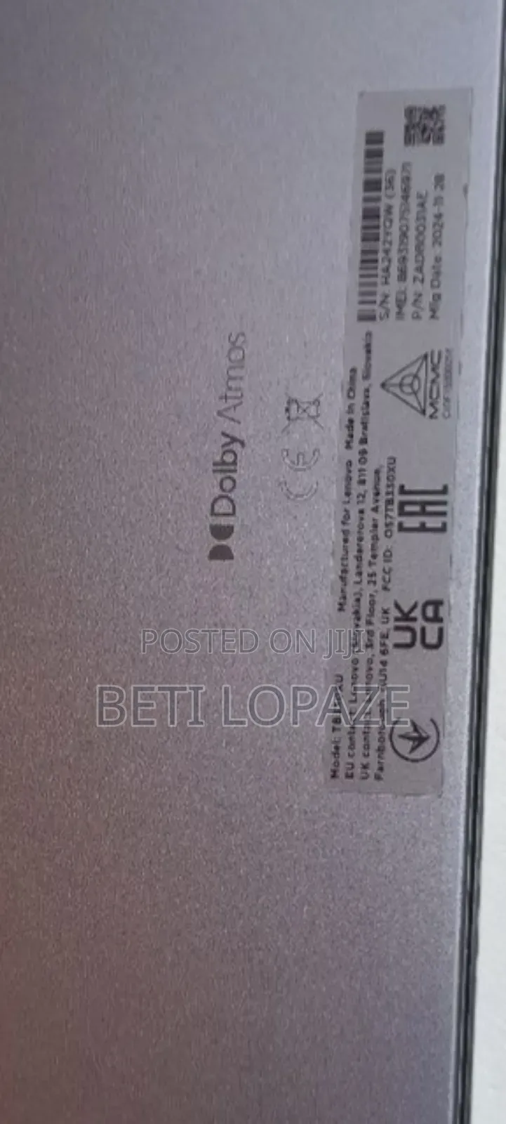 New Lenovo Tab M11 128 GB Black