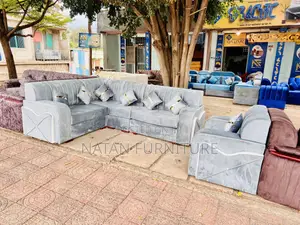 Sofa L- Shape Full Set Made of Maleda Foam Extra Hd#1 Qualit
