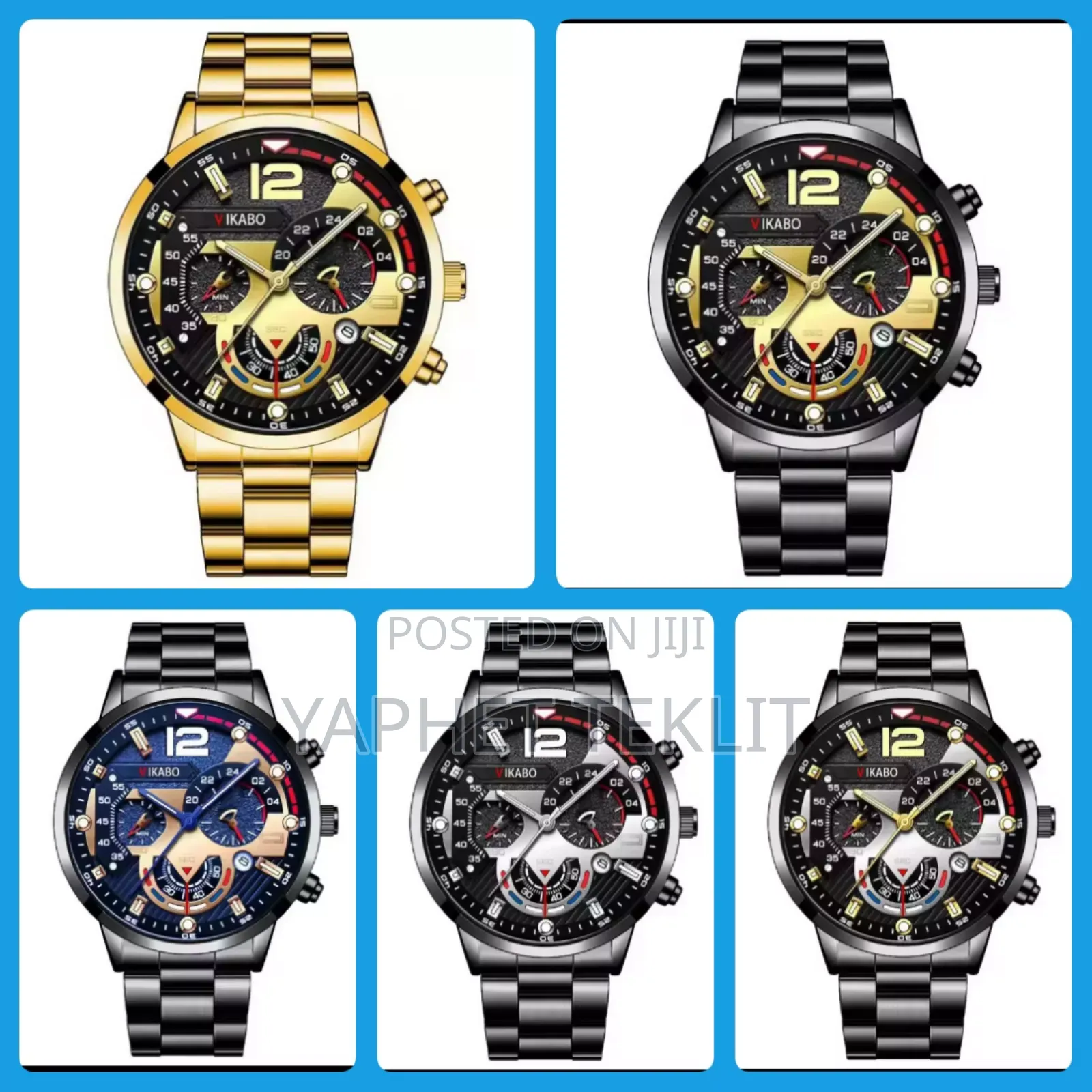 Brand Quartz Watch For Man High-end Steel Band Calendar