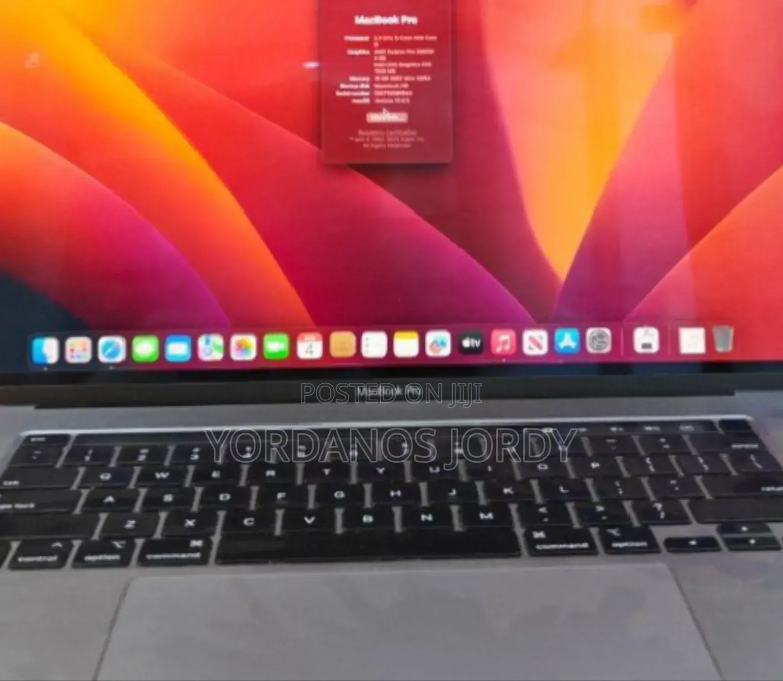 New Laptop Apple MacBook Pro 2019 16GB Intel Core I9 SSD 1T
