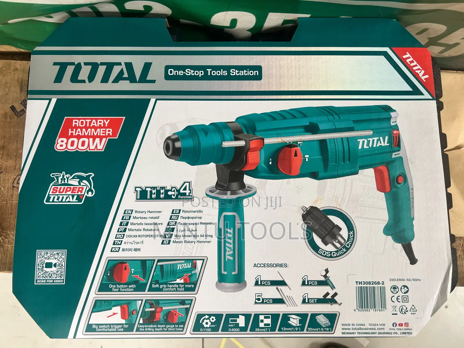 Total 800w Hammer Drill With Chuck