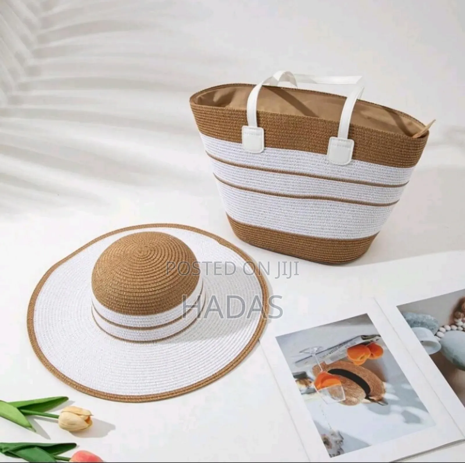 Summer Straw Bags With Hat