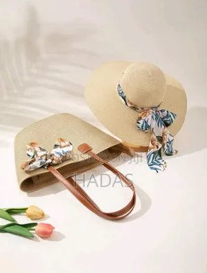 Summer Straw Bags With Hat