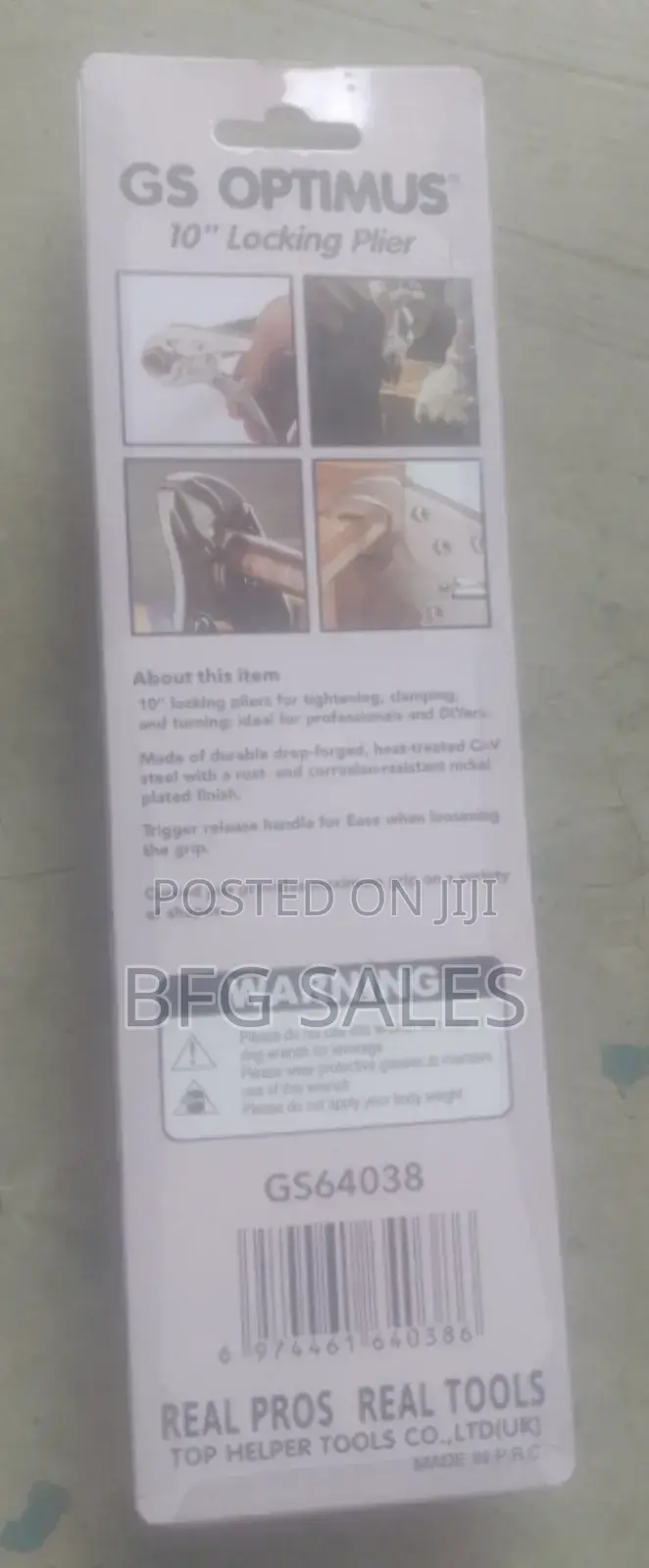 10" Locking Plier (አውቶማቲክ ፒንሳ)-PRC