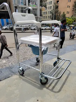 Photo - Toilet/Used as Shower Chair, Padded Toilet Seat Wheelchair