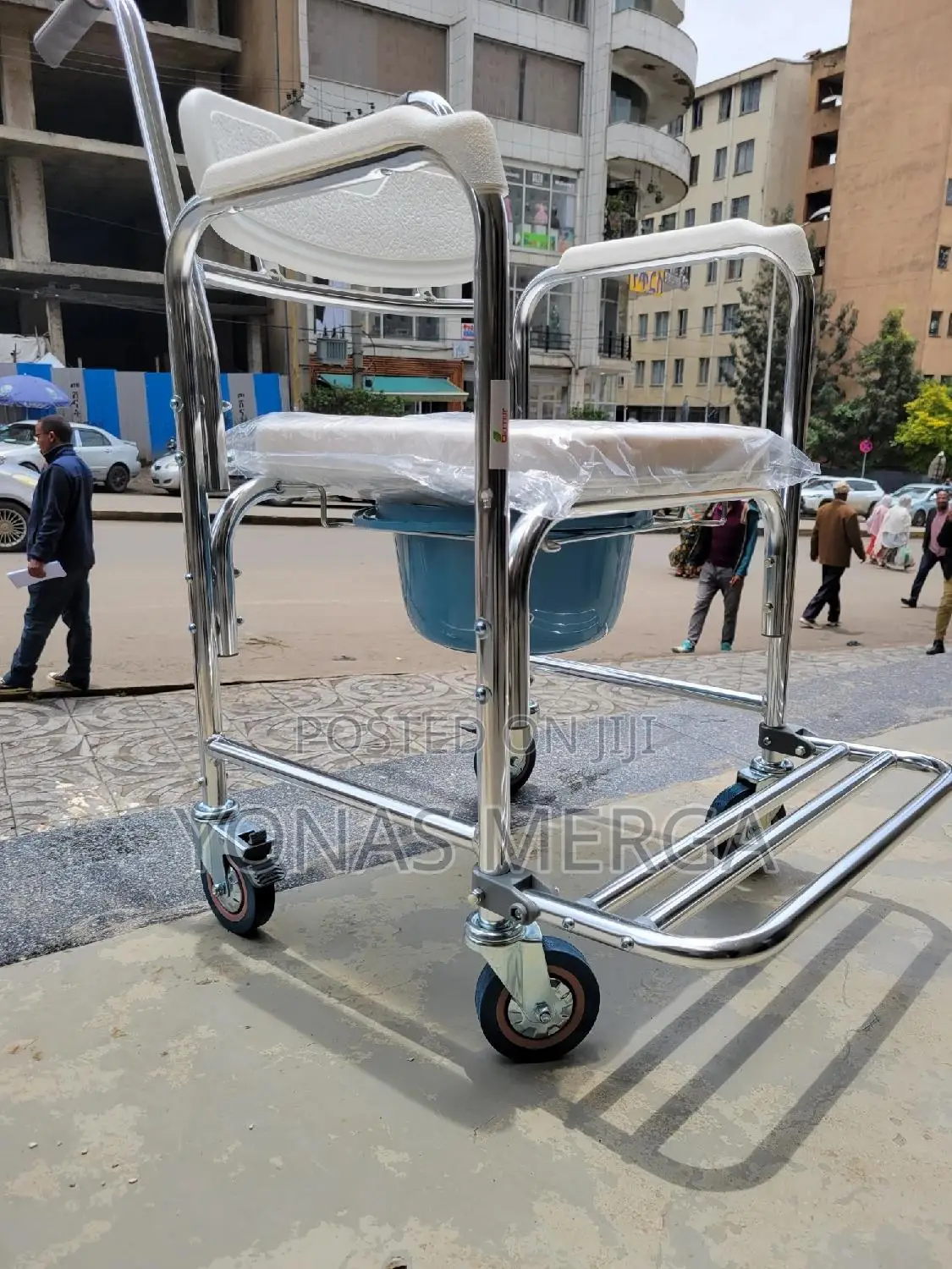 Commode Chair=Medical Transport Toilet/Shower Chair Bathroom