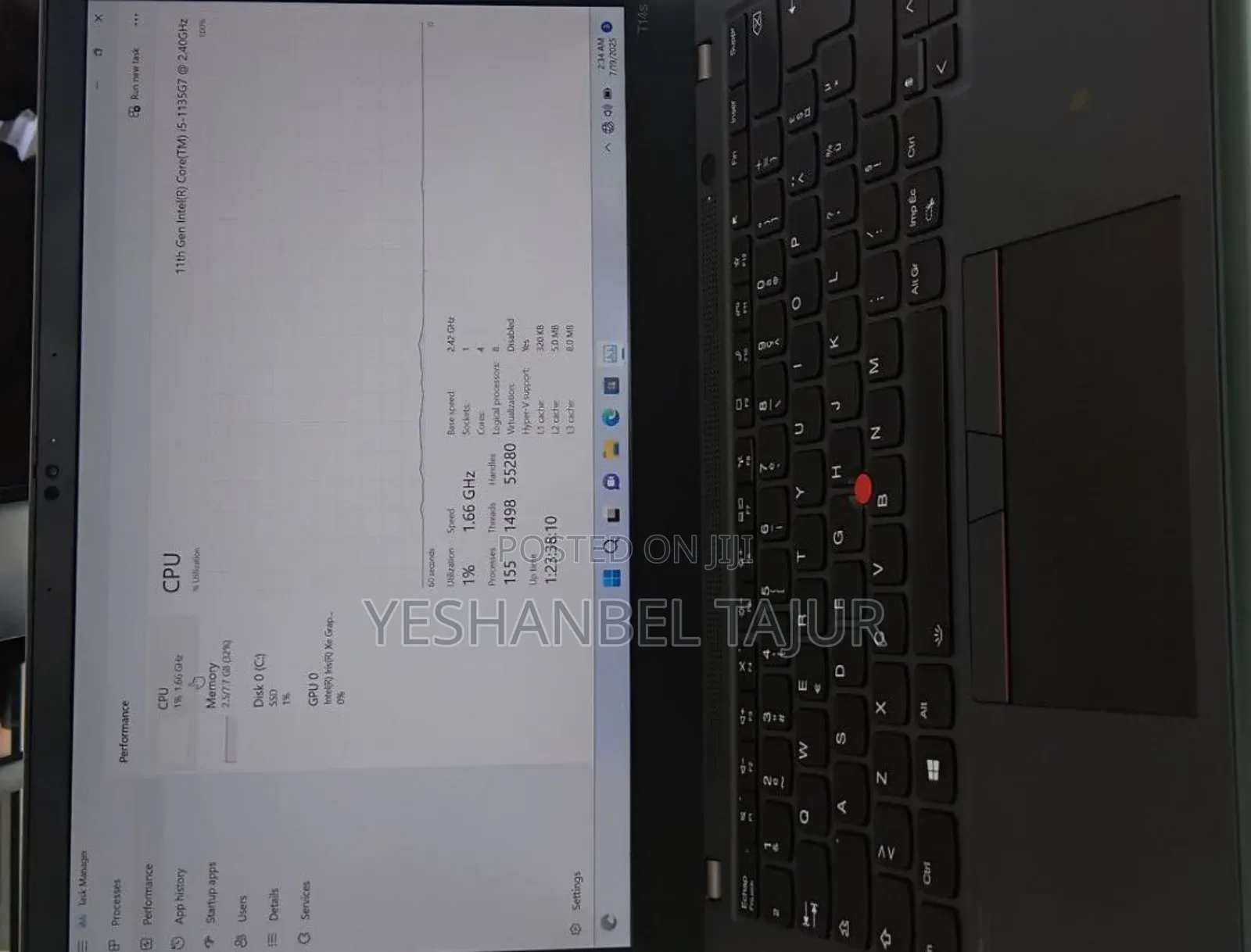 New Laptop Lenovo Thinkpad T14s Gen 1 8GB Intel Core I5 SSD 512GB