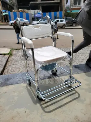 Photo - Pot=Waterproof Rolling Shower Chair對shower Rust-Proof Shower