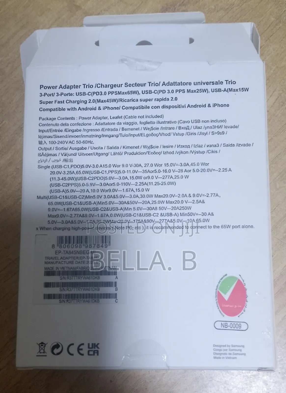 65watt Charger Versatile Connectivity