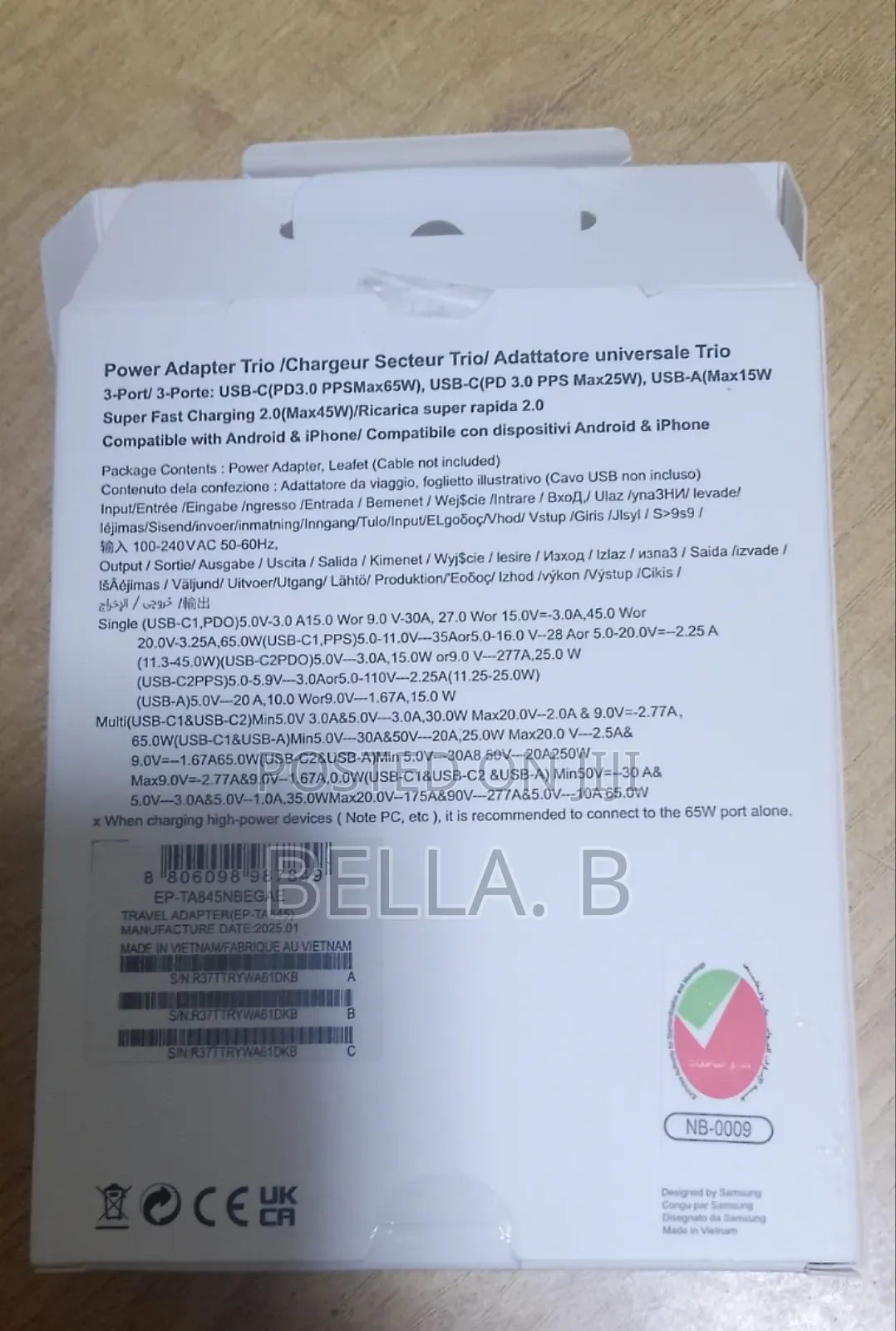 65watt Charger Travel Friendly