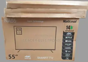National Tv 55" Smart Android Tv New 2025