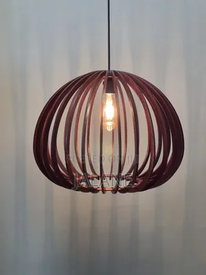 Photo - Modern Pendant Light, Made of Wood