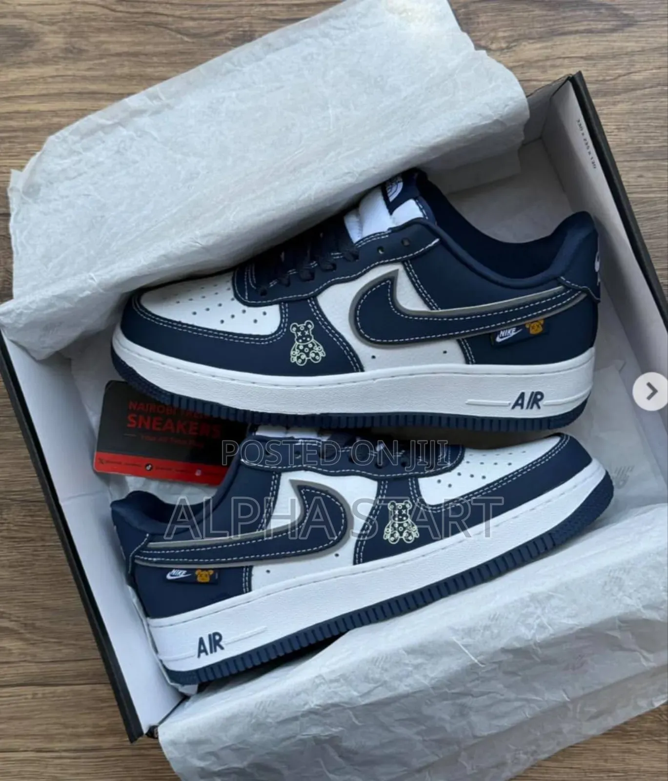 Nike Air Blue White Force 1 Customized Master Quality