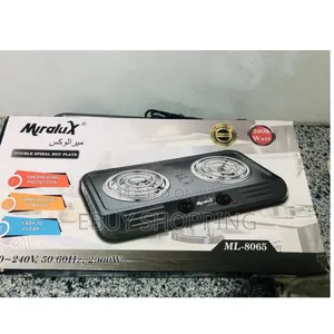 Photo - **Miralux Double Burner Hot Plate – 2000w With Thermostat