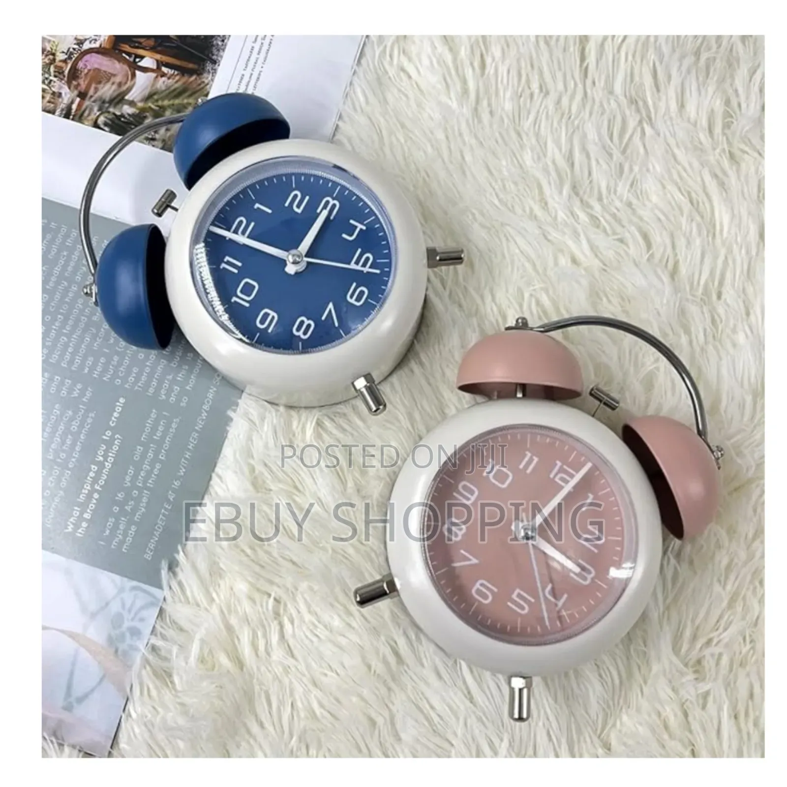 **Portable Quartz Alarm Clock – Perfect for Travel Home**