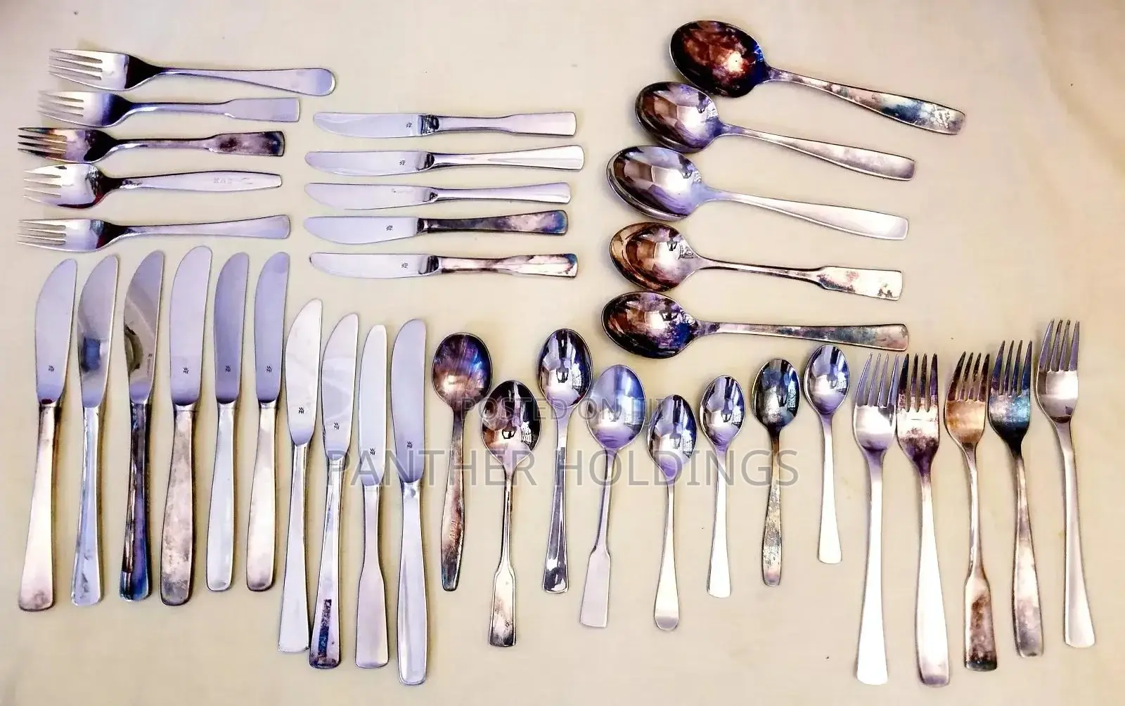 Rare New Germany Silverware Luxury Dining - 40-wmf Cromargan 90 Set