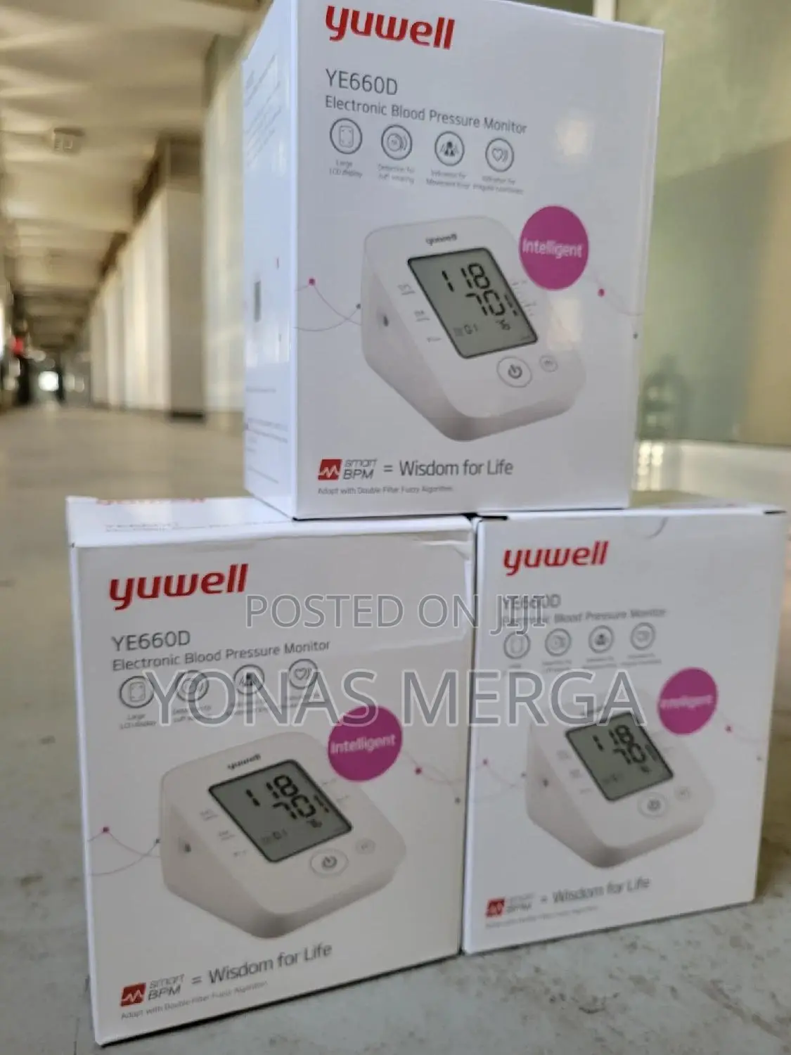 Bp Monitoring==Condition: New
Brand: Yuwell
Type: Bp Monitor