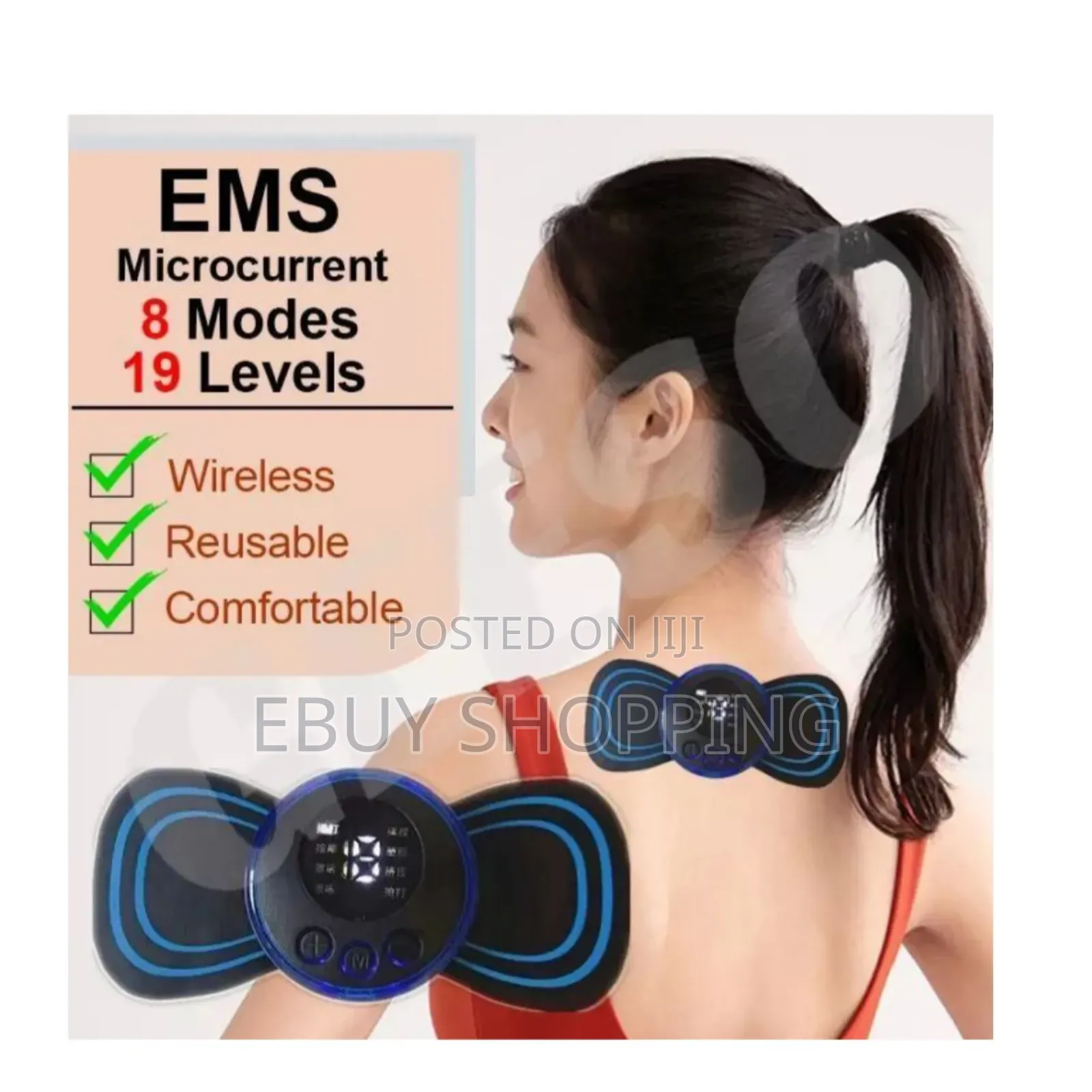 **Portable Muscle Relief Patch – 8 Modes for Deep Relaxation