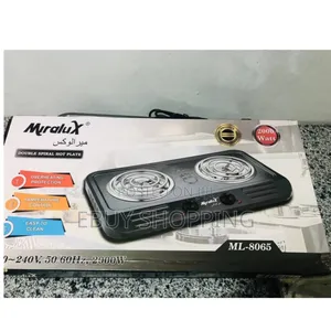 Photo - Miralux Electric Stove–Dual Burner Withlarge Cooking Surface