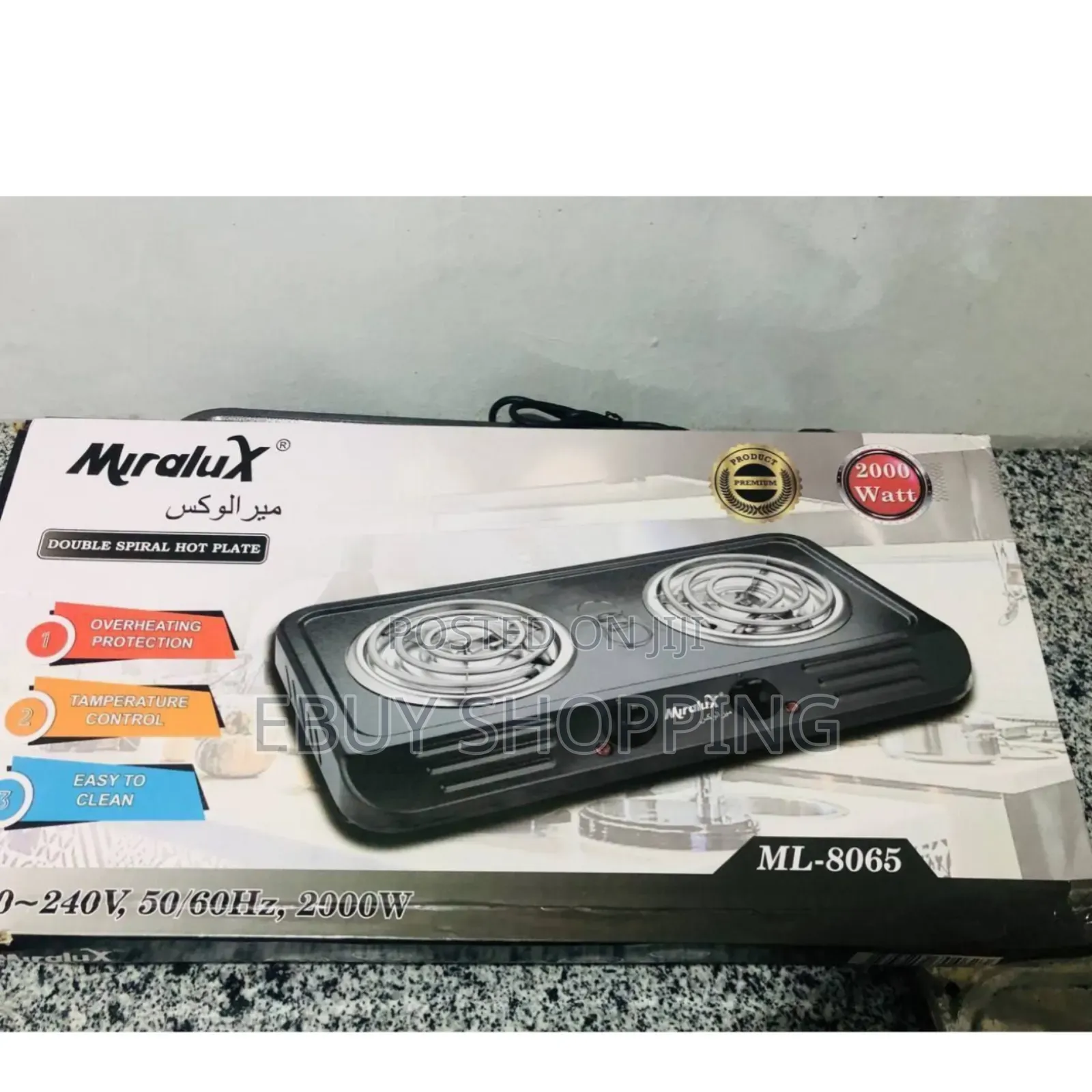 **Fast-Heating Miralux Hot Plate – Thermostat Control